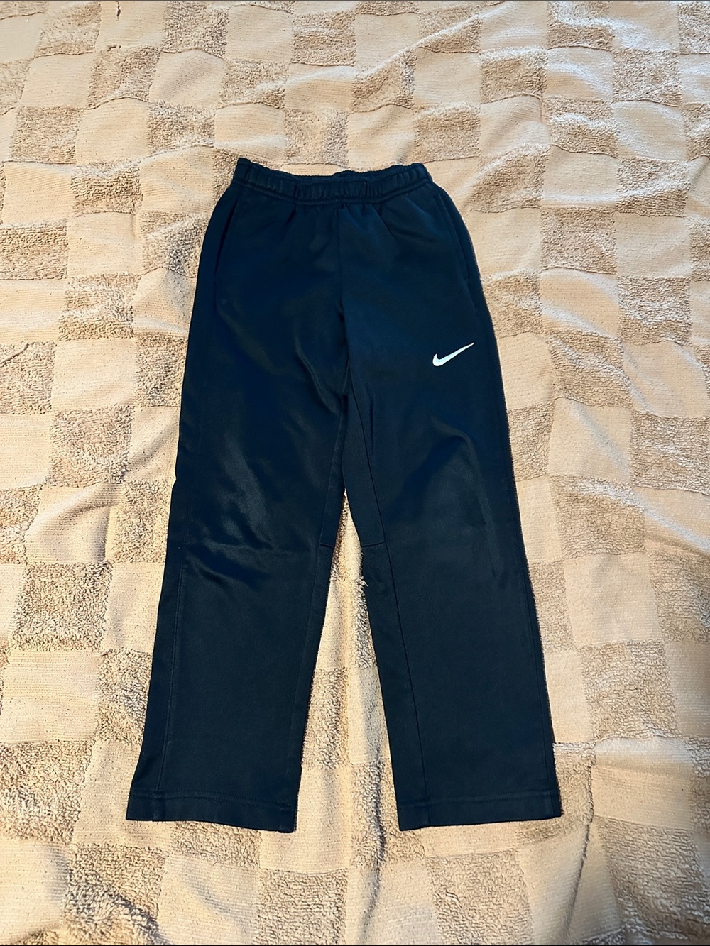 Nike Kids Dark Navy Joggers with White Swoosh